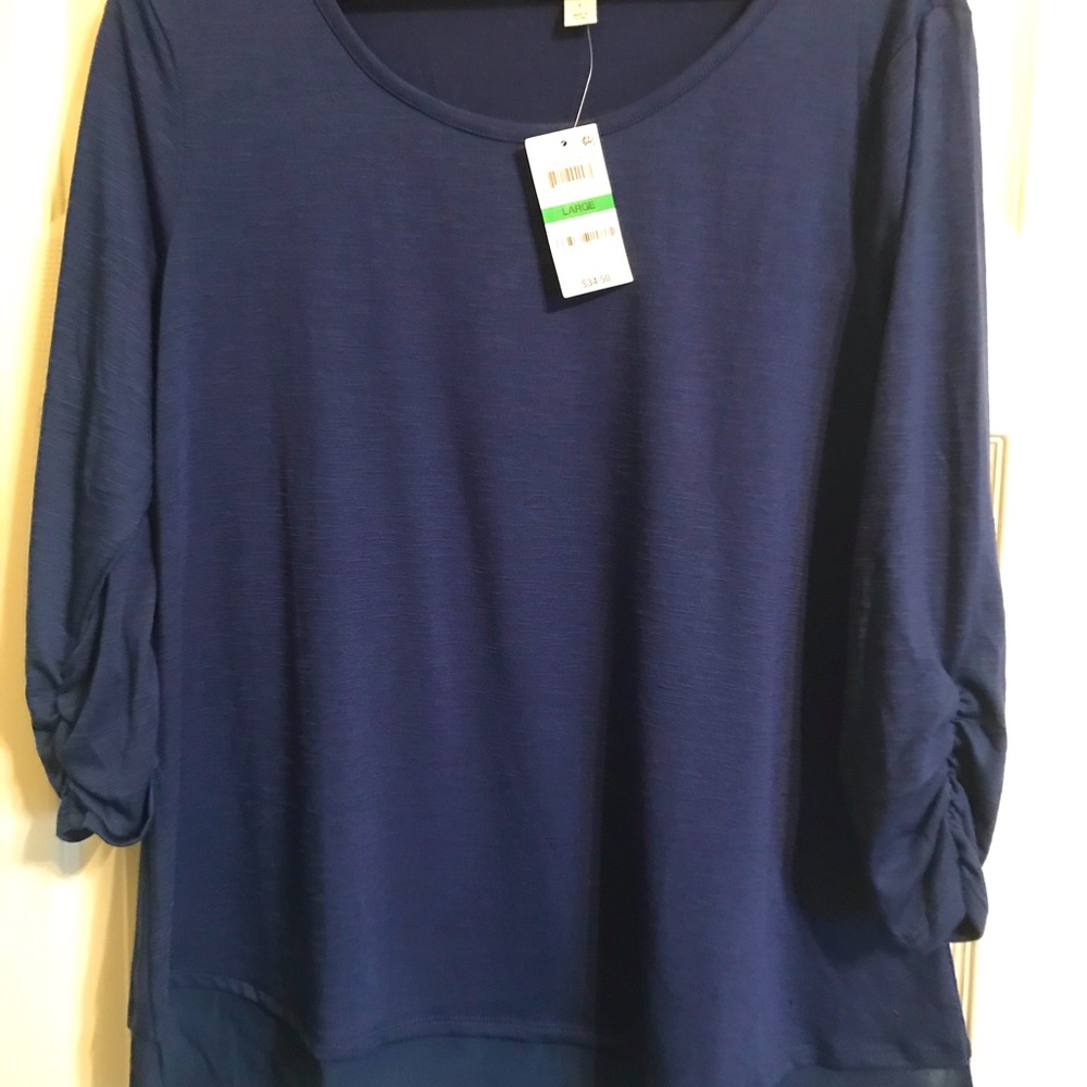 Style & Co Large Mountain Blue Shirt